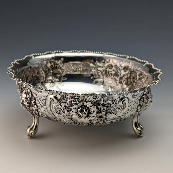 1880年 英国アンティーク 純銀製 脚付きボウル 113g Robert Harper